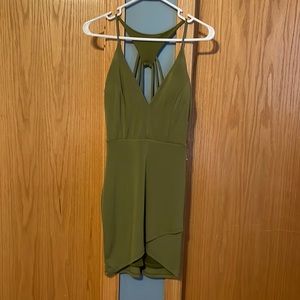 Olive green dress
